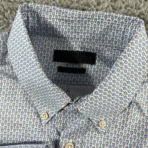 Alexander McQueen Micro Skull Print Shirt Mens 48 Medium Button Down Romania